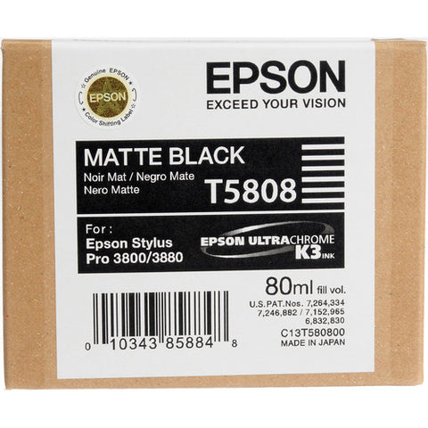 Epson UltraChrome K3 Matte Black Ink Cartridge (80 ml) - Image Pro International