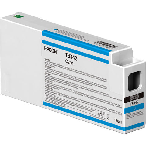 Epson T834200 UltraChrome HD Cyan Ink Cartridge (150ml) - Image Pro International